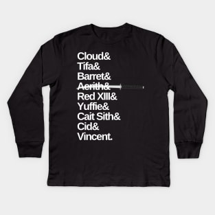 FF7 Roster Kids Long Sleeve T-Shirt